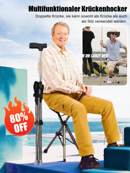 Klappbarer Krückenstuhl für den Außenbereich