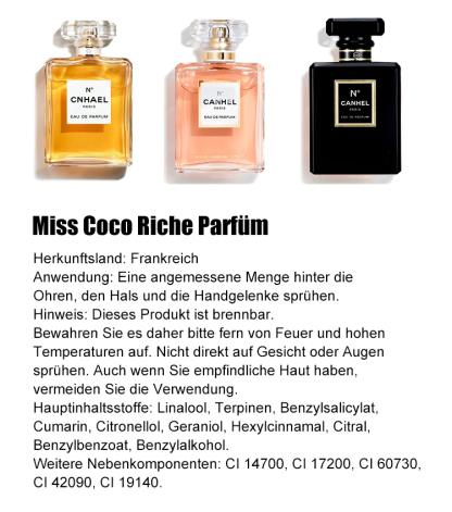 Französisches Coco Mademoiselle Parfüm
