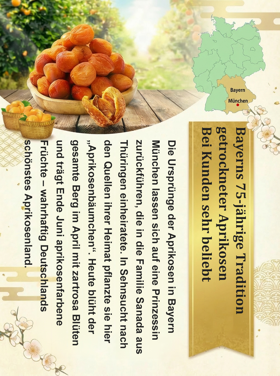 【Von Herz-Kreislauf-Spezialisten empfohlen】 Bayerns Spezialität: Getrocknete Aprikosen
