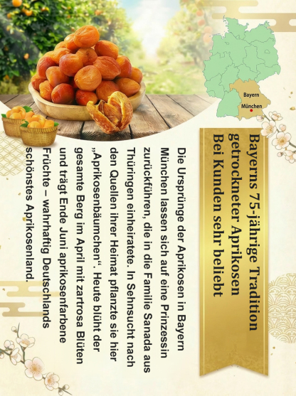 【Von Herz-Kreislauf-Spezialisten empfohlen】 Bayerns Spezialität: Getrocknete Aprikosen