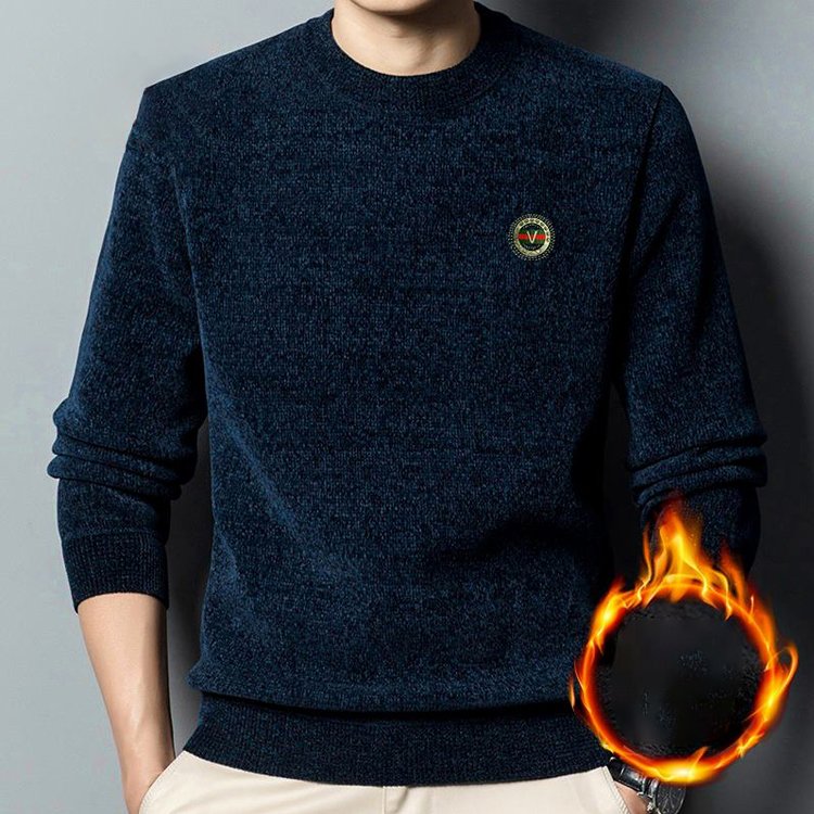 Warmer Chenille-Kaschmir-Pullover