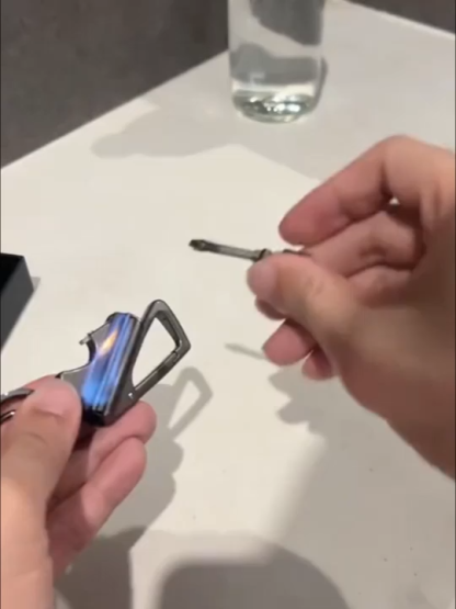 Feuerzeug, Flaschenöffner, Schlüsselanhänger 3-in-1 | Multifunktionaler Schlüsselanhänger-Flaschenöf