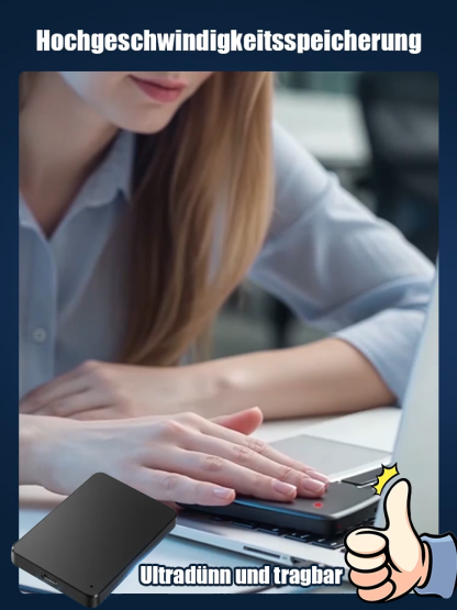 【Erweiterungs-Upgrade】Tragbare externe SSD-Festplatte