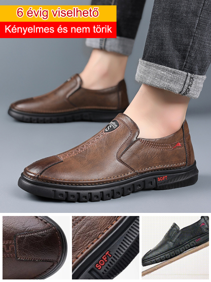 Handgefertigte Slip-on-Lederschuhe für Herren