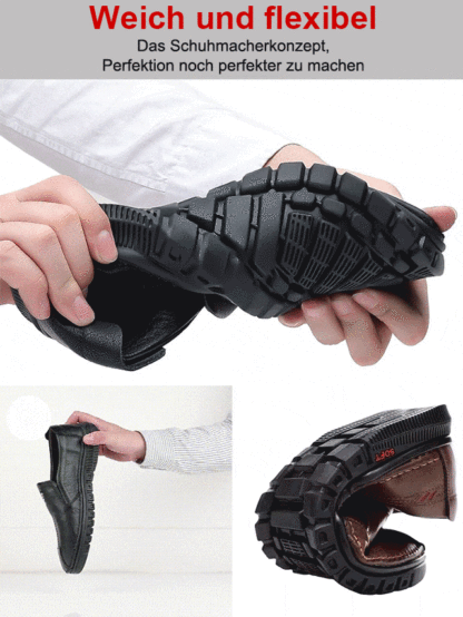 Handgefertigte Slip-on-Lederschuhe für Herren