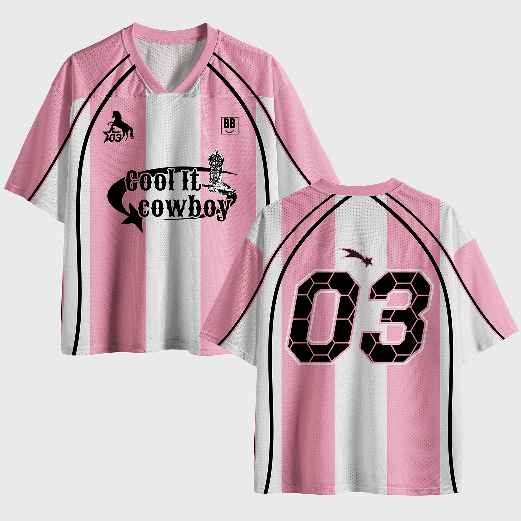 Personalized Cool It Cowboy Mesh Jersey