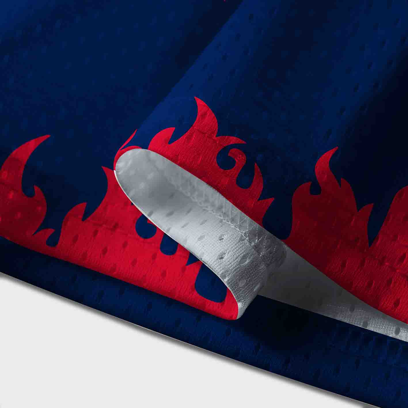 Personalized Cowboy Red Star Mesh Jersey