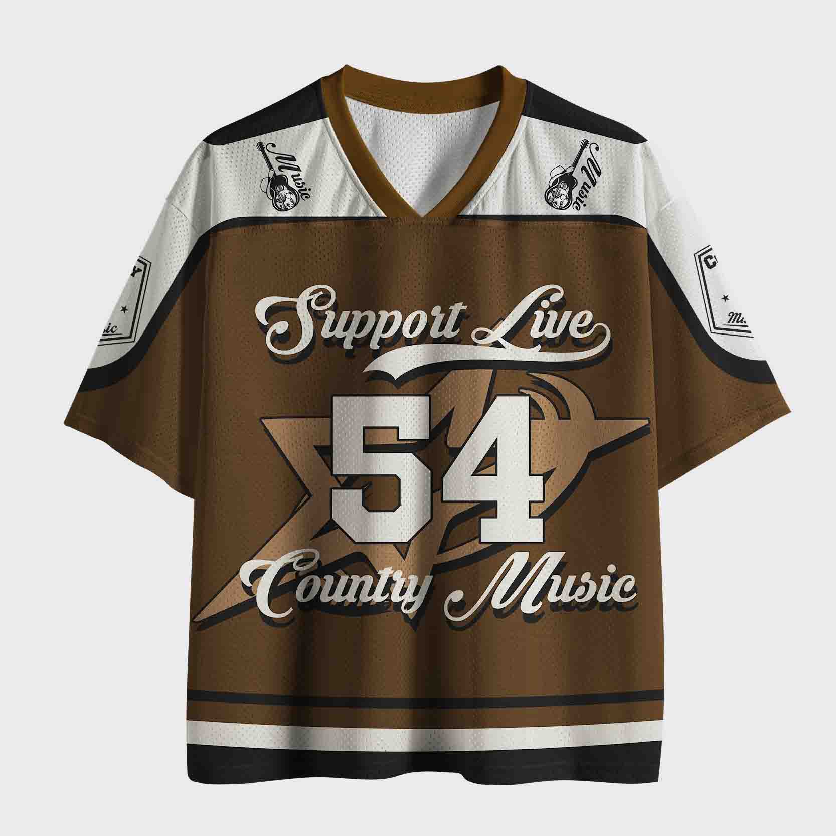 Personalized Support Live Country Music Mesh Jersey
