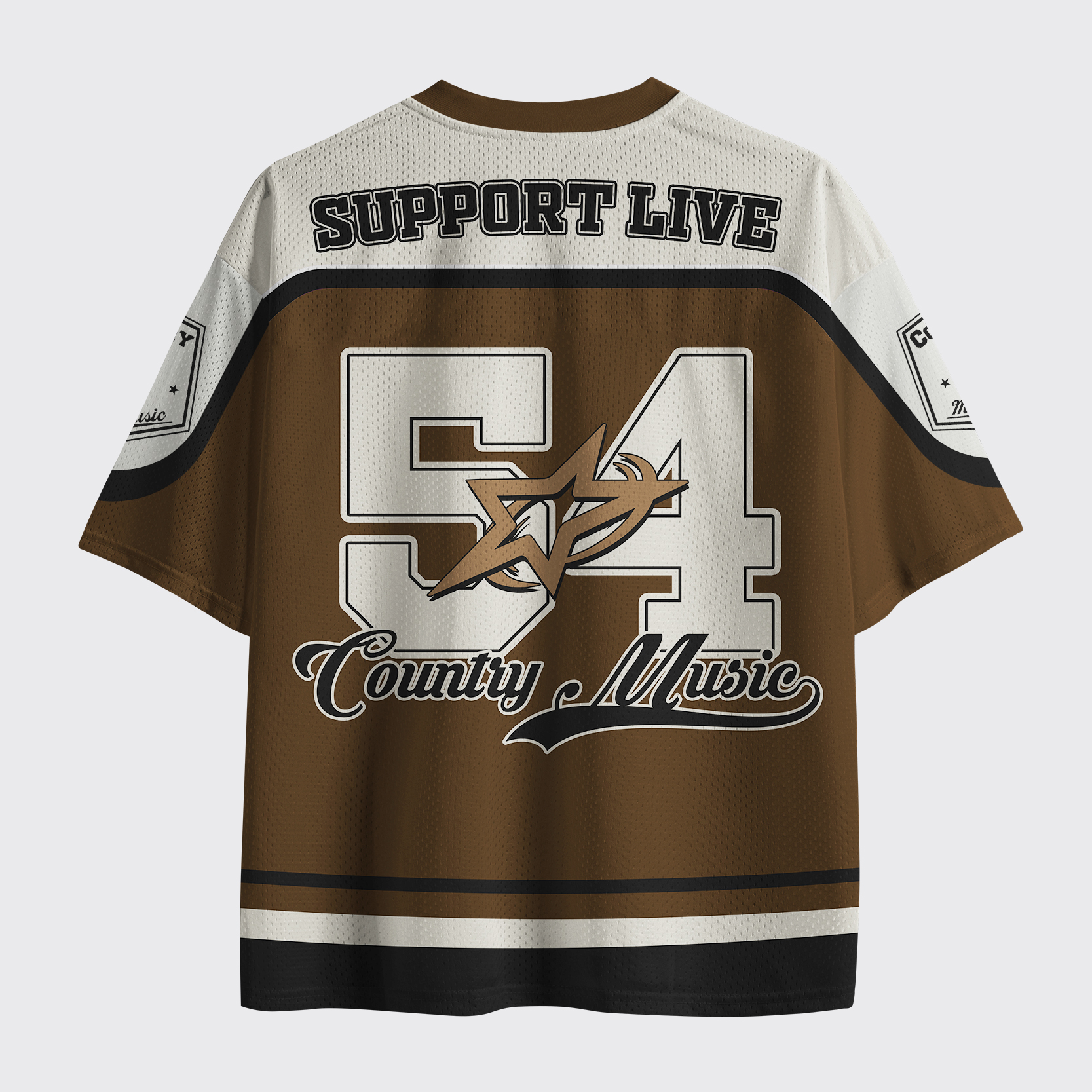 Personalized Support Live Country Music Mesh Jersey