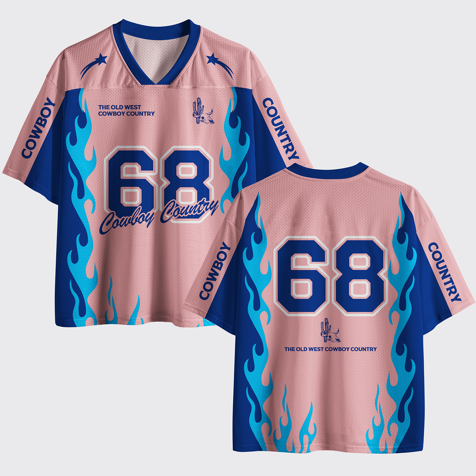 Personalized Cowboy Country Mesh Jersey