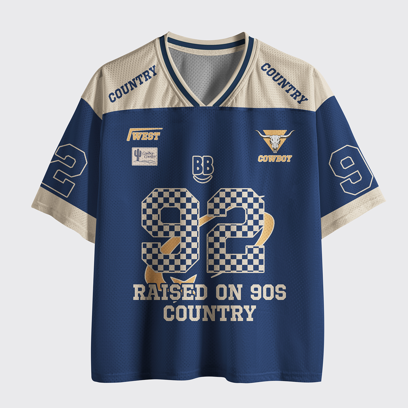 Personalized 90s Country Music Mesh Jersey