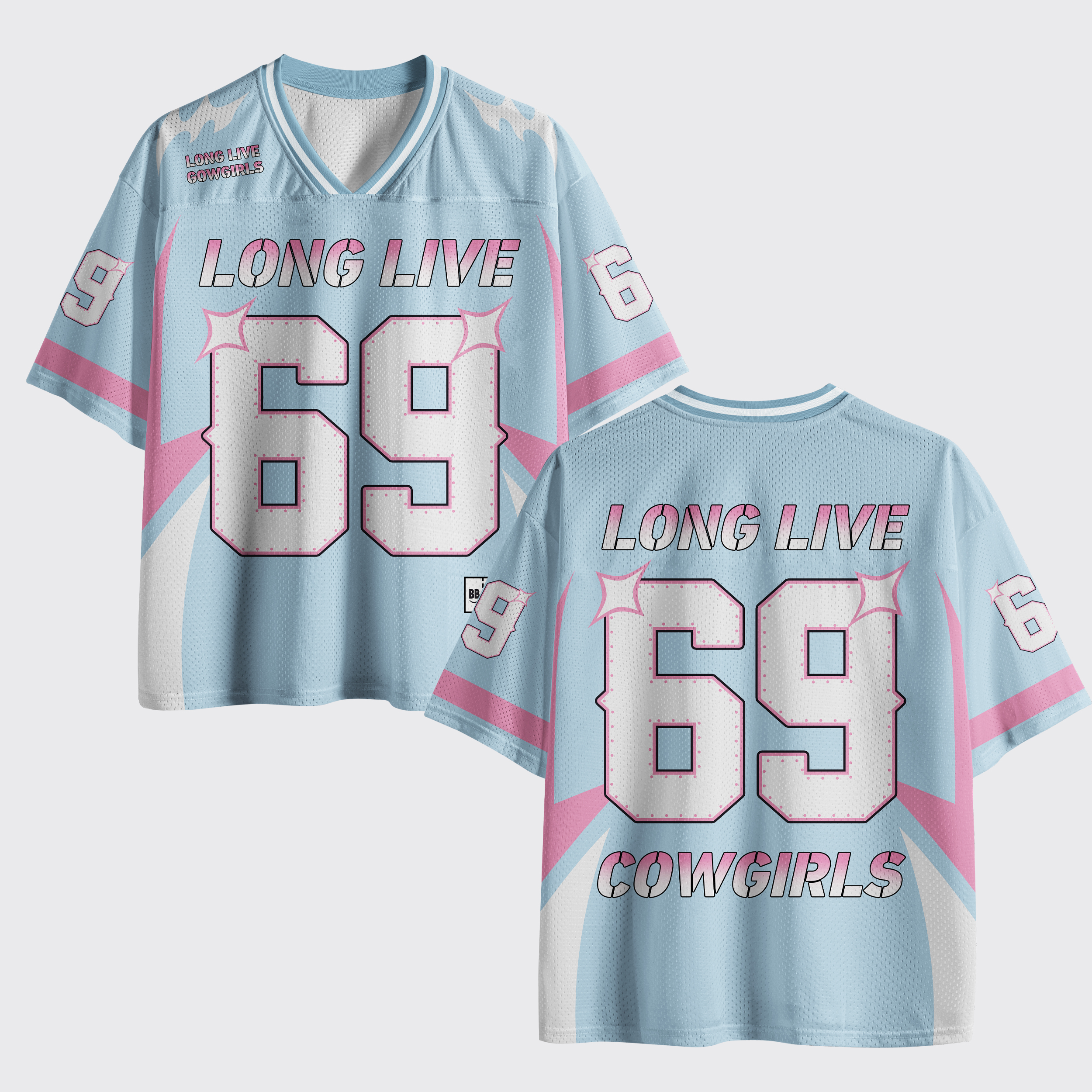 Personalized Long Live Cowgirls Mesh Jersey