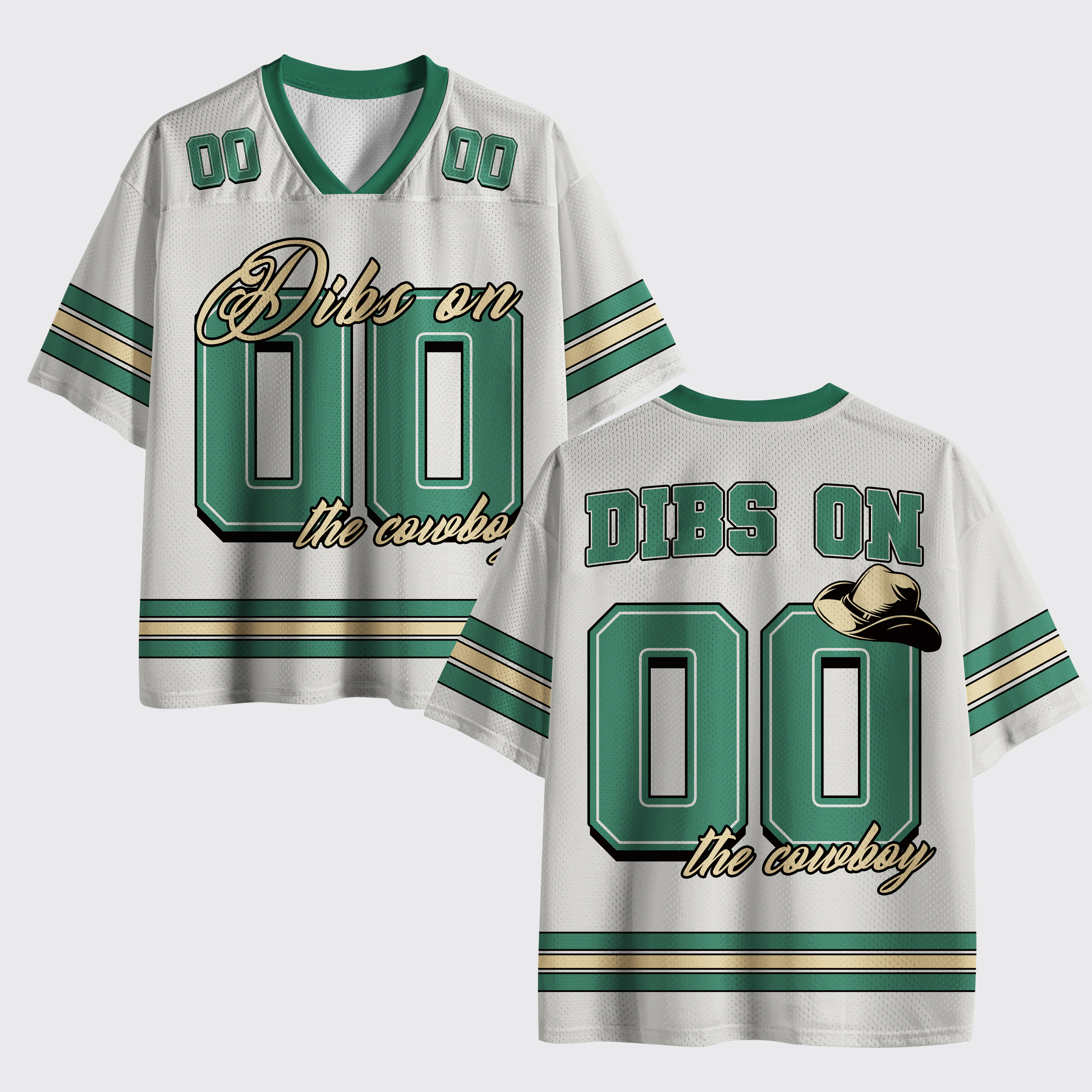 Personalized Dibs On The Cowboy Mesh Jersey