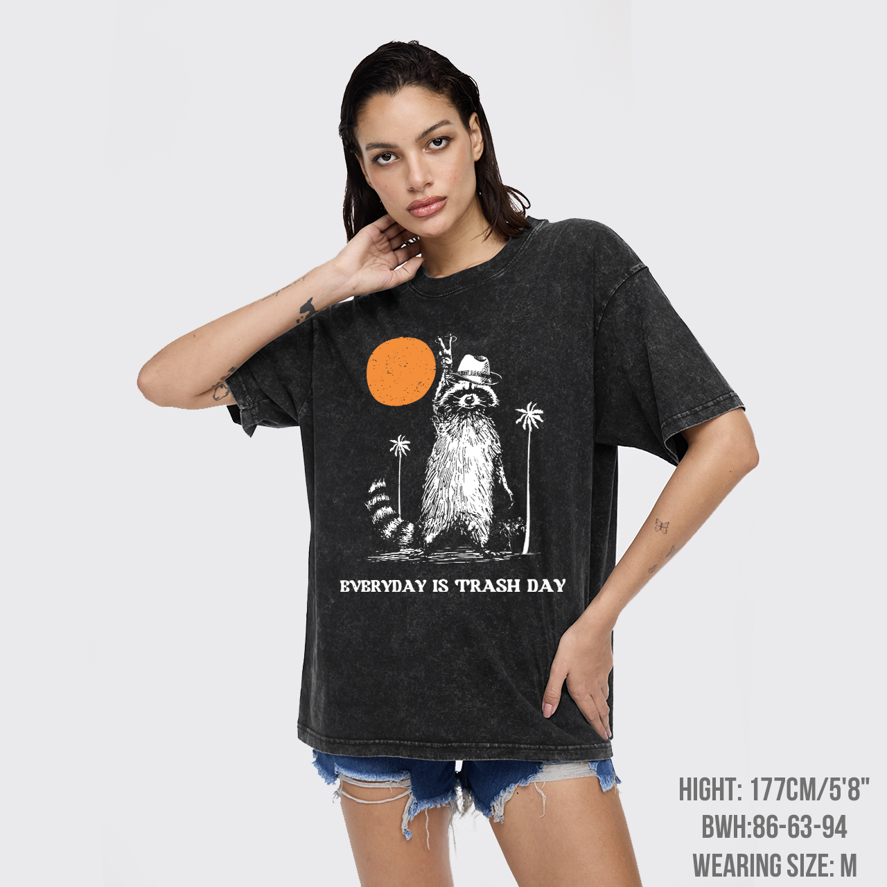 Everyday Is Trash Day,Raccoon Garment-dye Tees