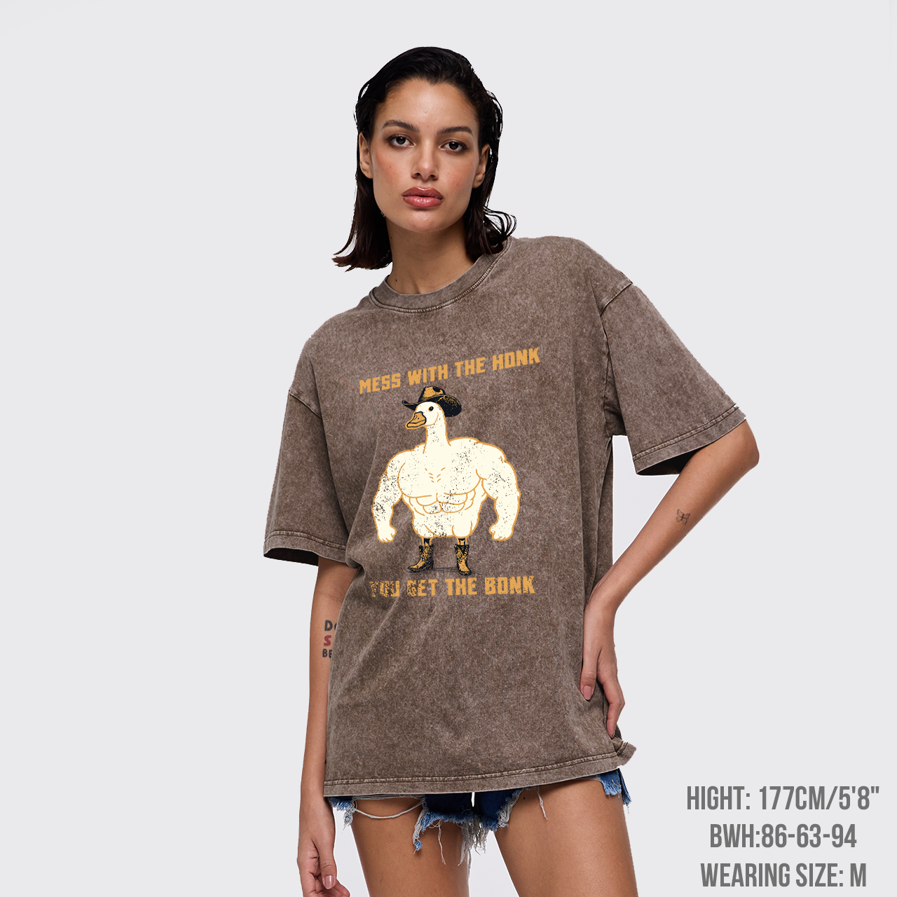 Mess With The Honk You Get The Bonk Garment-dye Tees