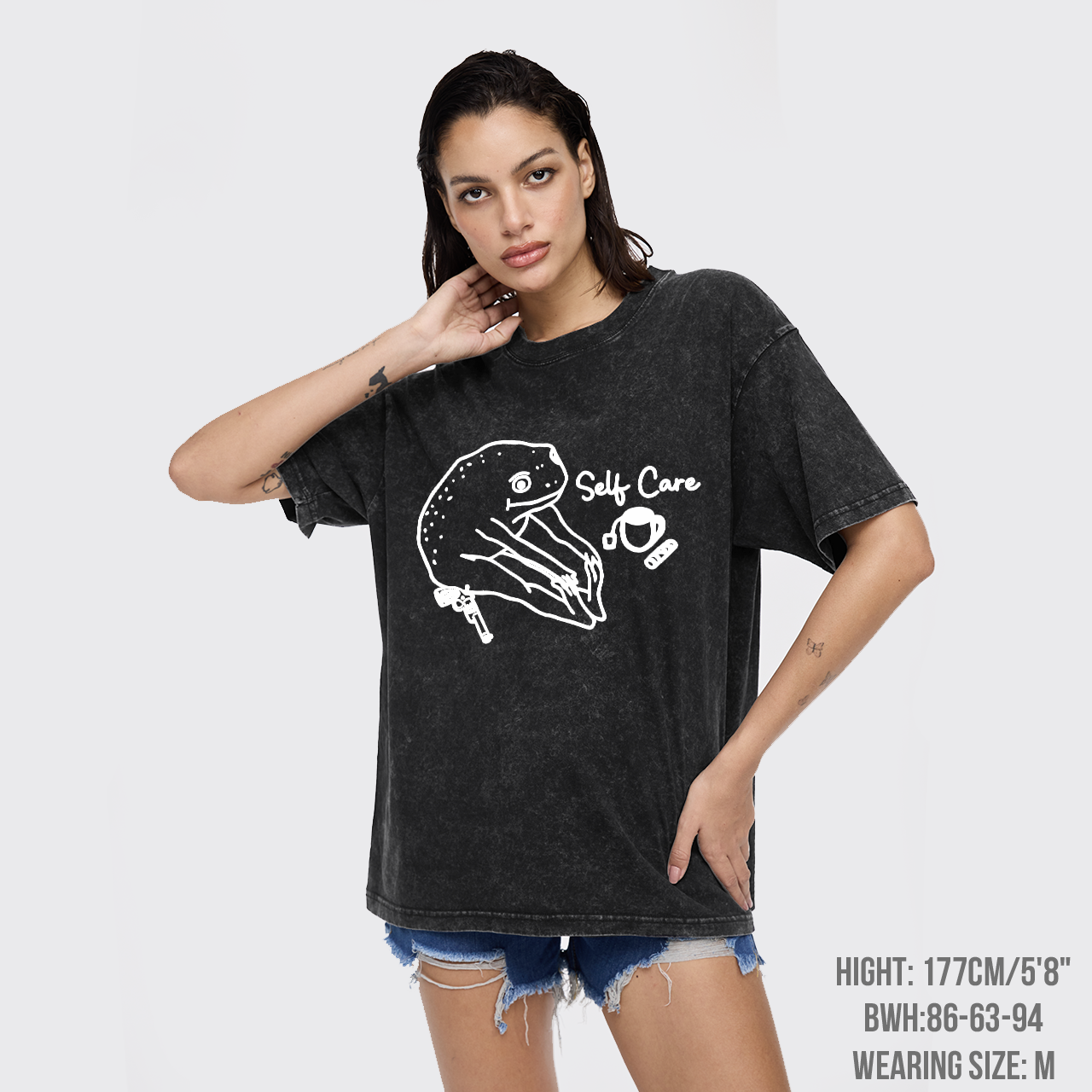 Funny Frog Self Care Garment-dye Tees