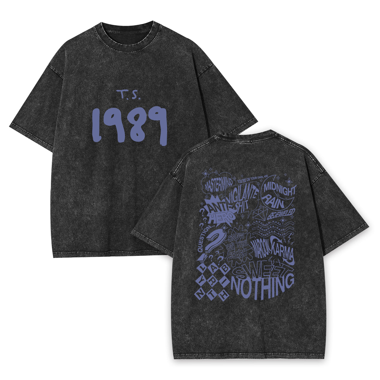 T.S. 1989 Midnight Garment-dye Tees