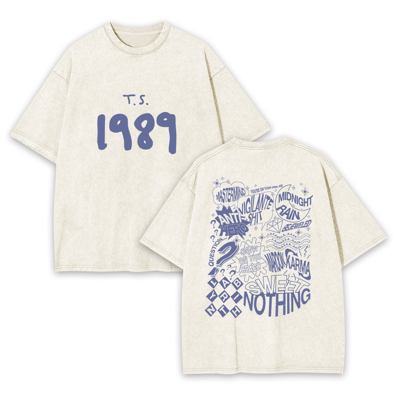 T.S. 1989 Midnight Garment-dye Tees