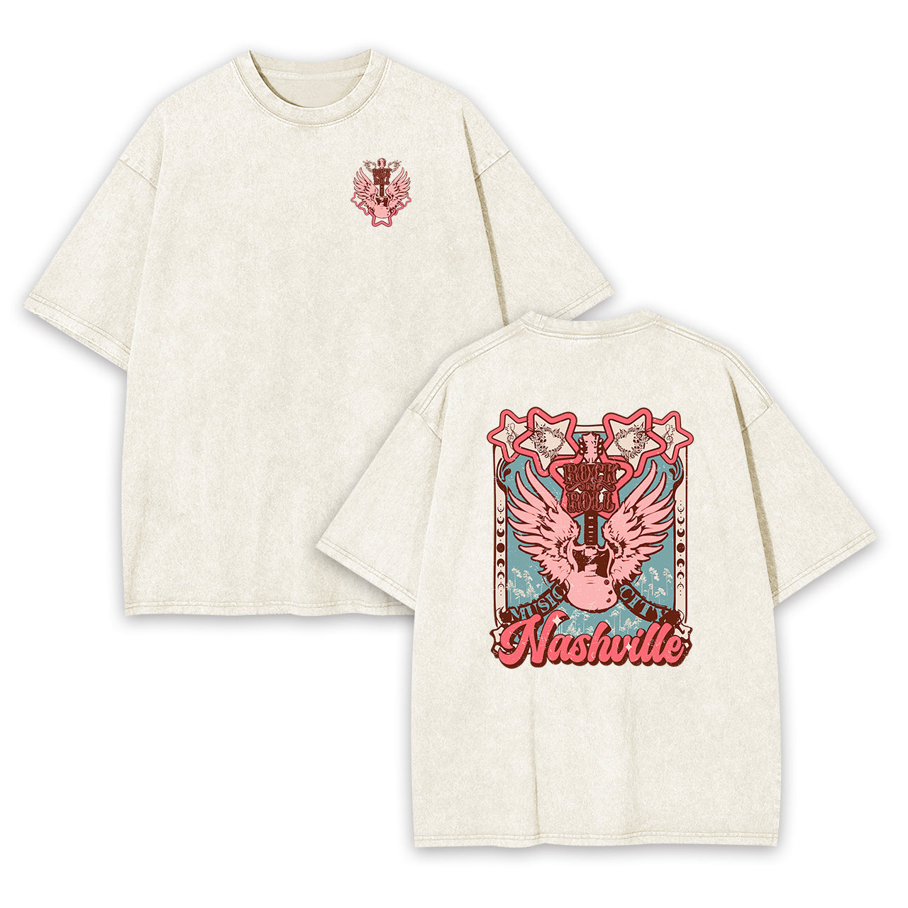 Nashville Music City Country Garment-dye Tees