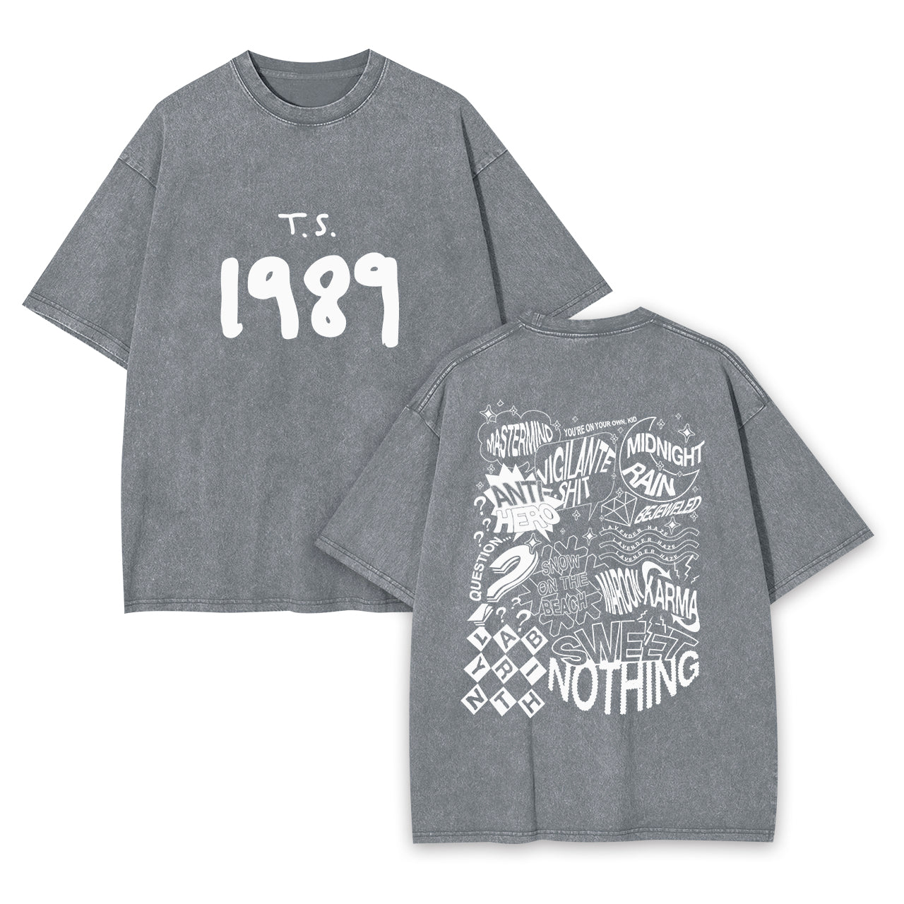 T.S. 1989 Midnight Garment-dye Tees