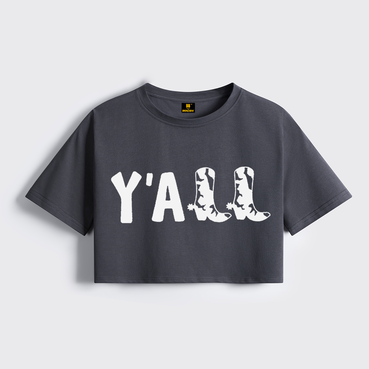 Y'all Boots Cropped Boxy Tee