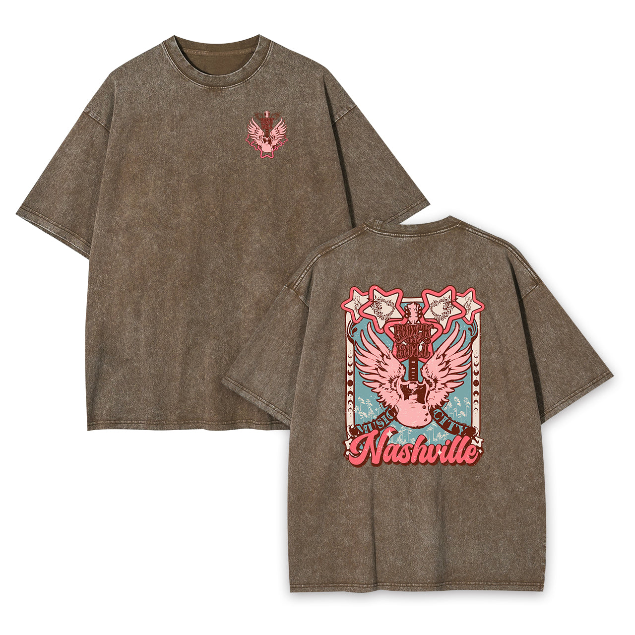 Nashville Music City Country Garment-dye Tees
