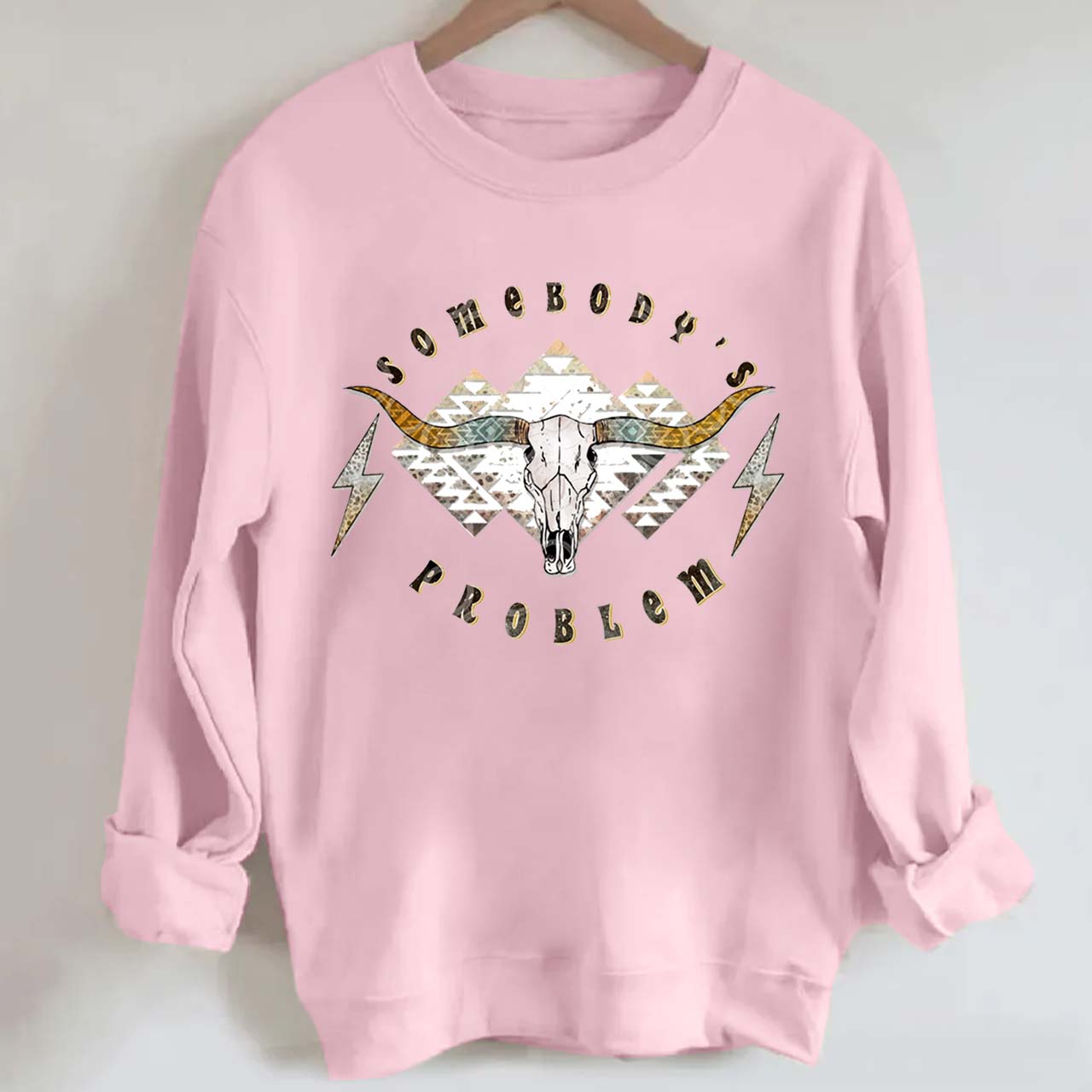 Boho Skull Somebody's Problem Sweatshirt