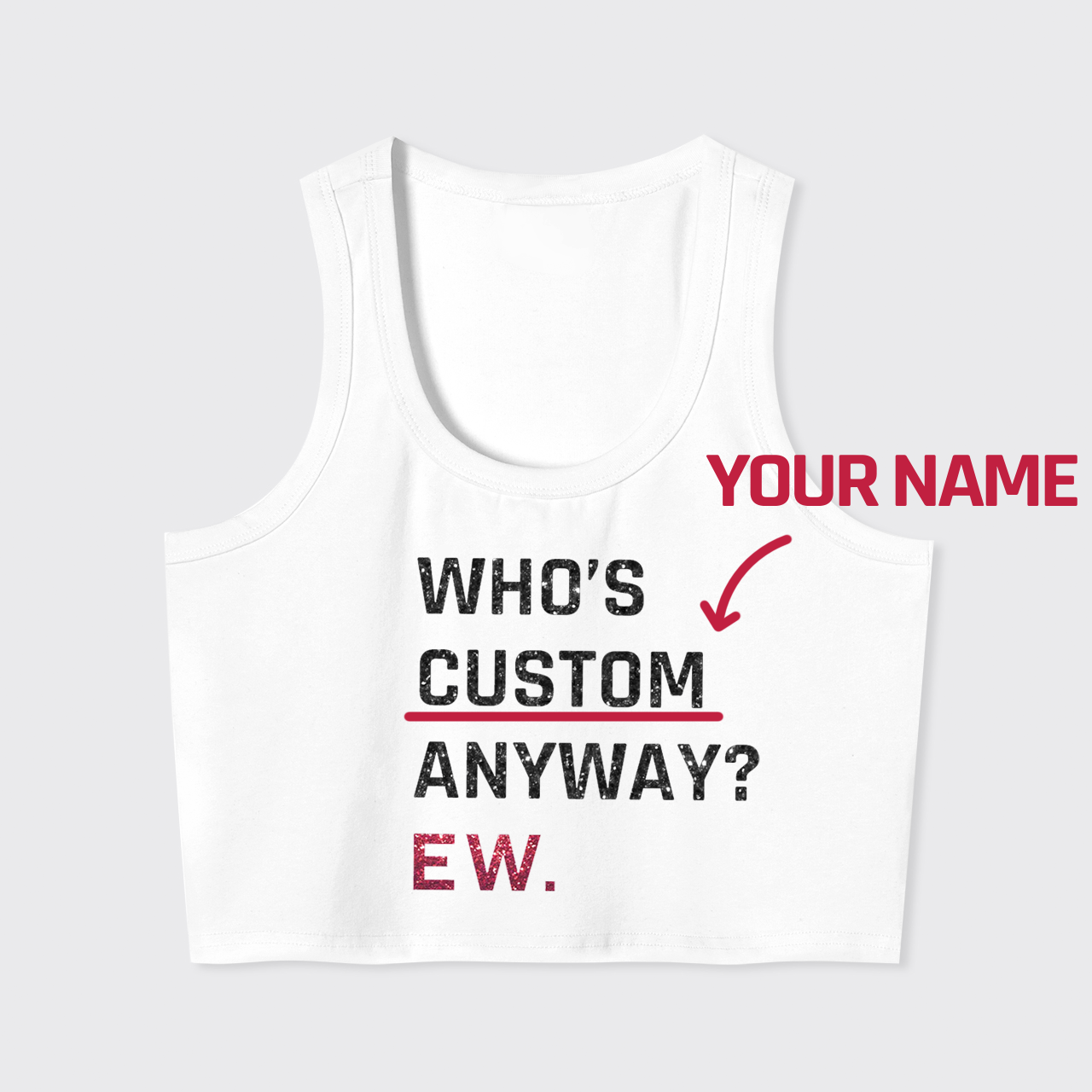 Personalized Who's Anyway Music Tank Top