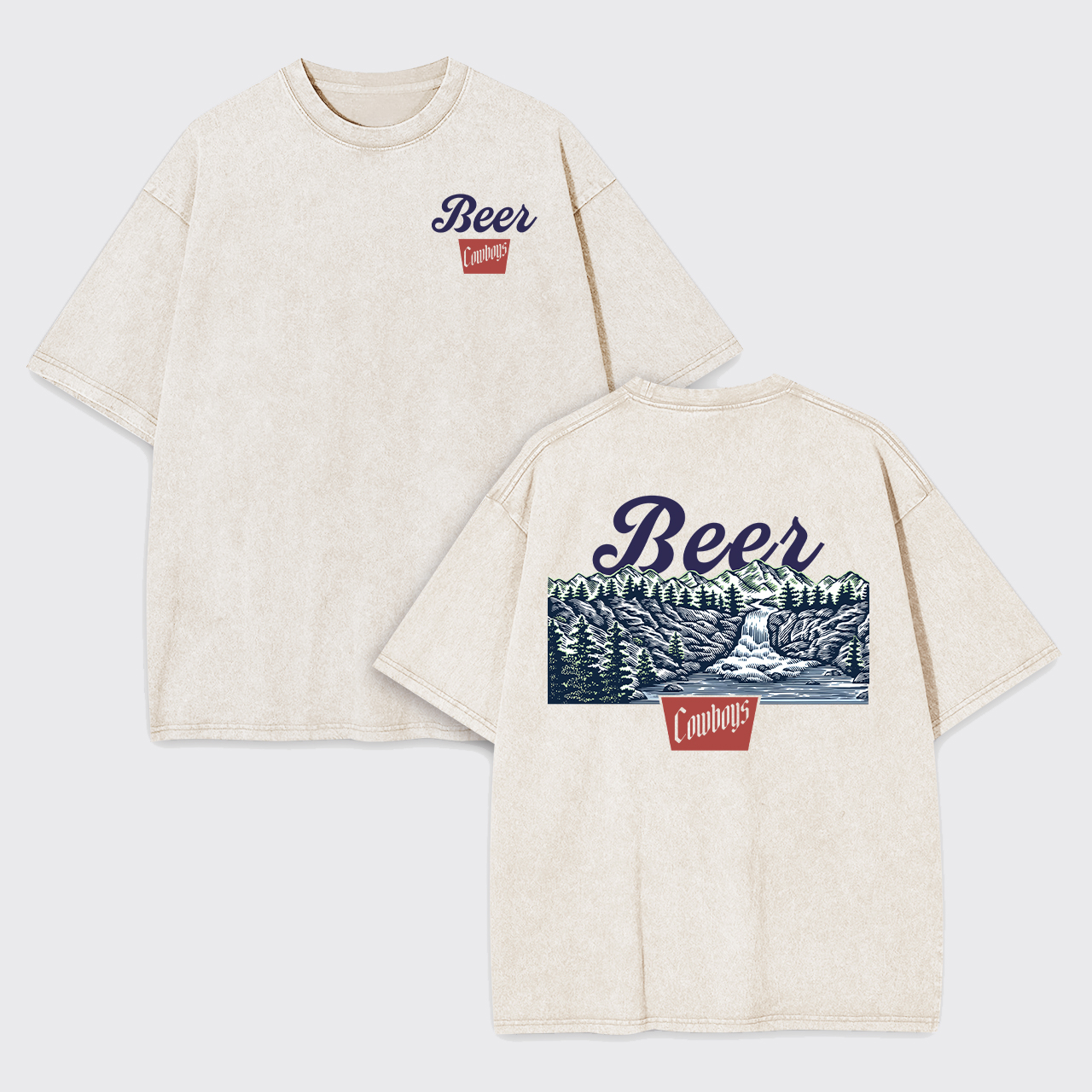 Beer Cowboys Garment-dye Tees