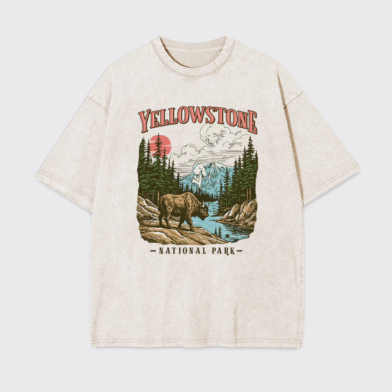 Vintage Yellowstone National Park Garment-dye Tees