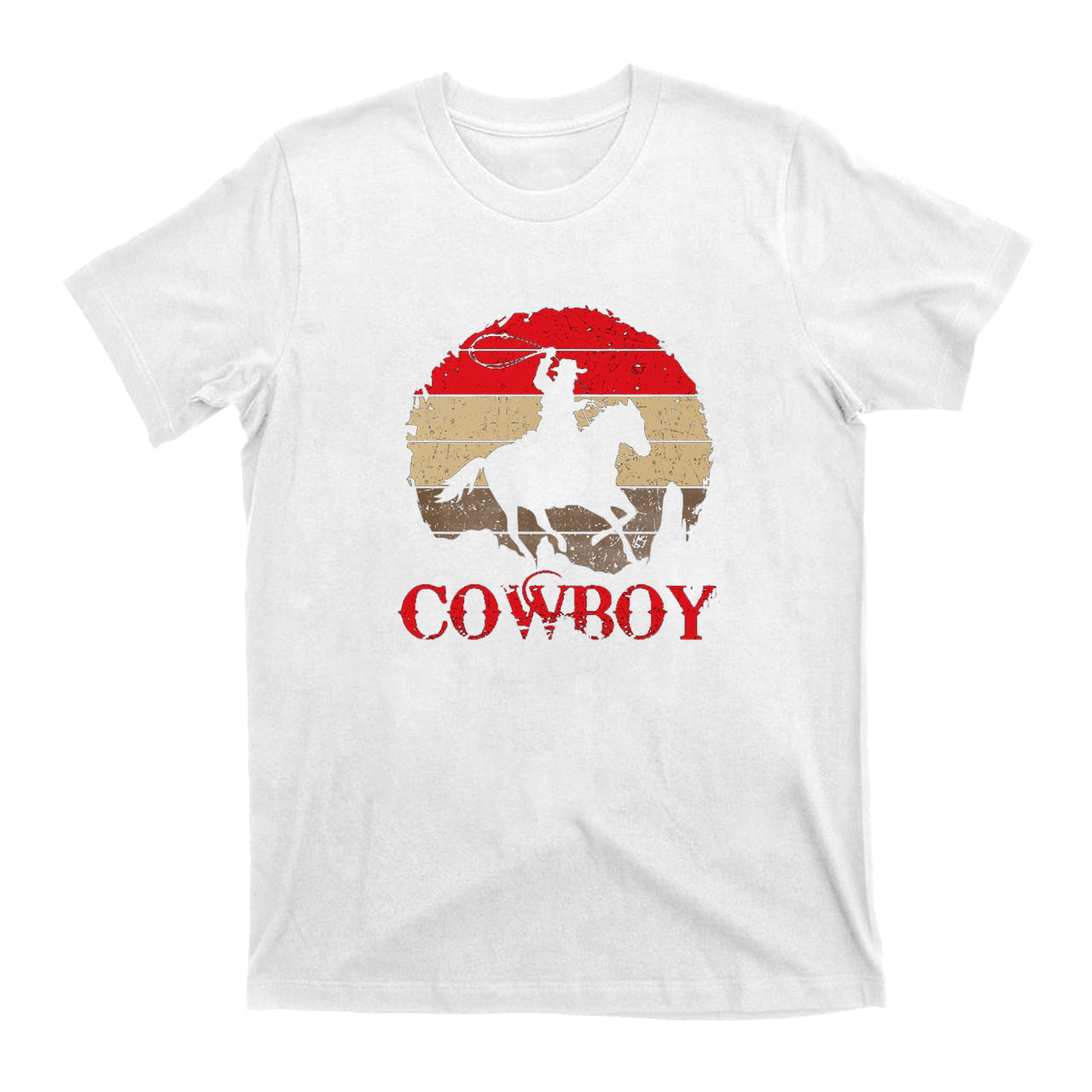 Bravely Riding the Desert Cowboy T-Shirts