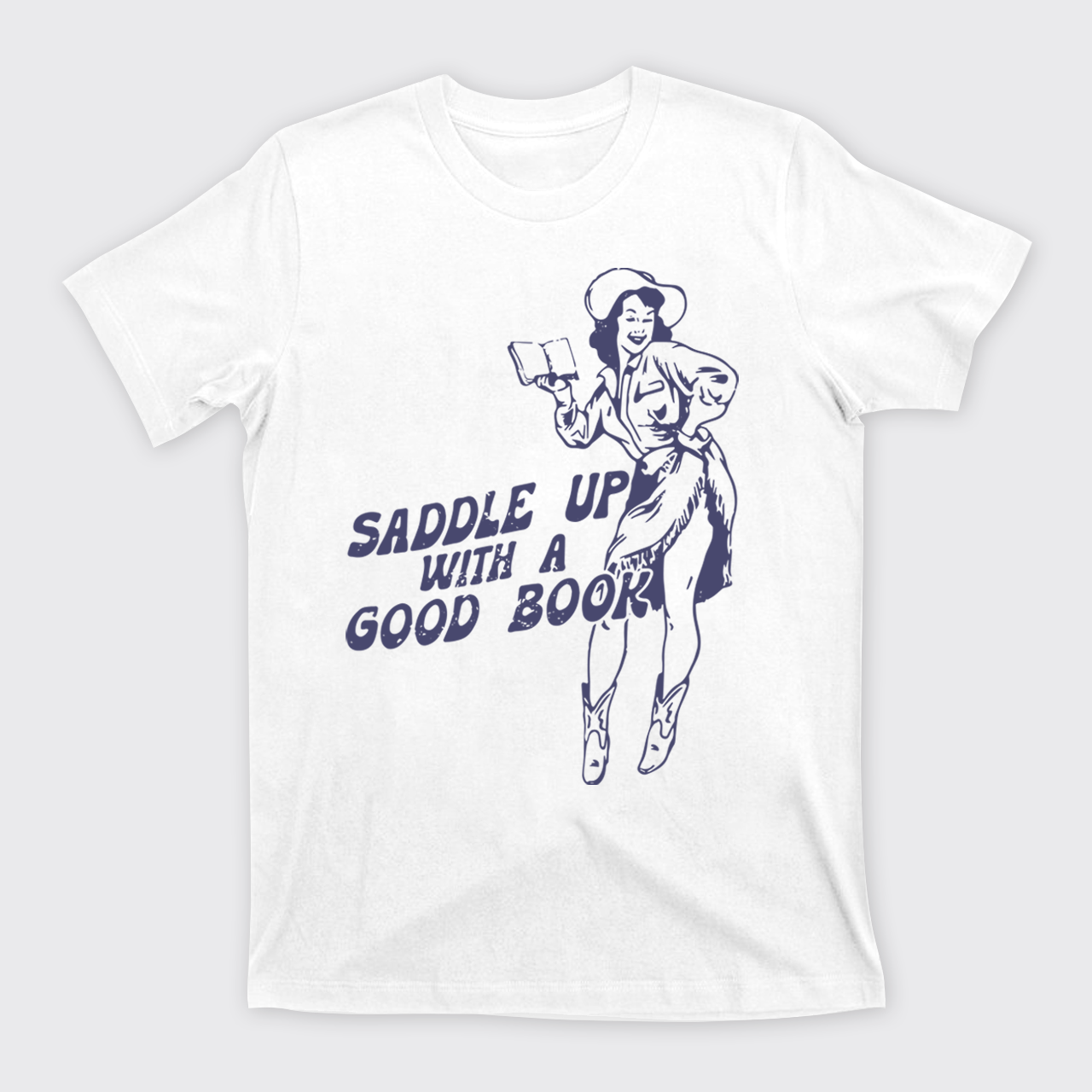 Retro Western Country Bookish Cowgirl T-Shirts