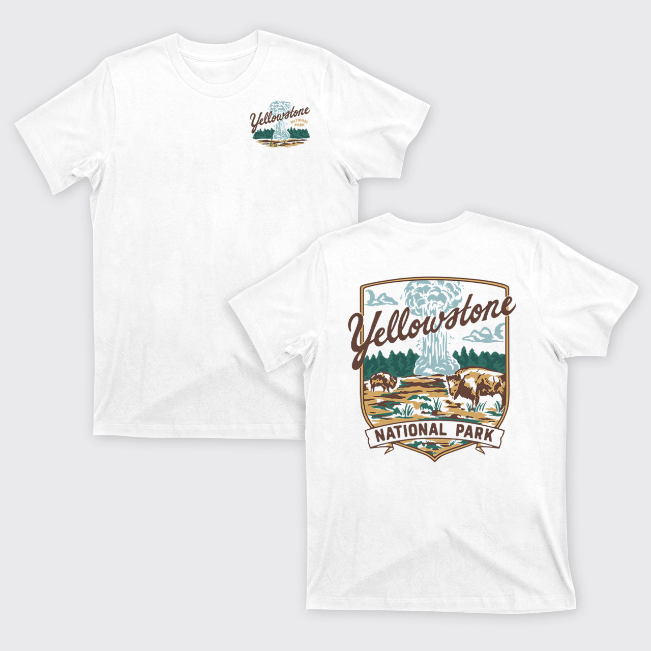 Yellowstone Vintage Illustration T-Shirts