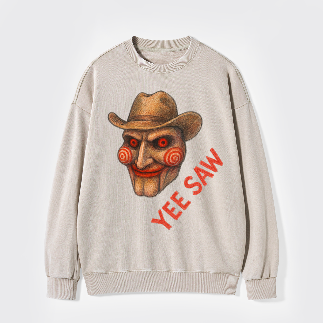 Halloween Cowgirl Movie Washed Sweatshirts