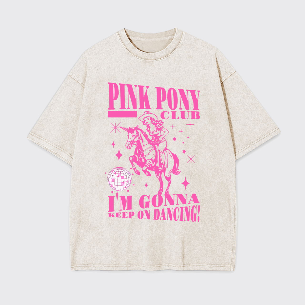 Keep On Dancing Cowgirl Garment-dye Tees