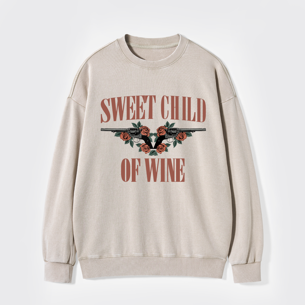 Sweet Child Of Wine Washed Sweatshirts