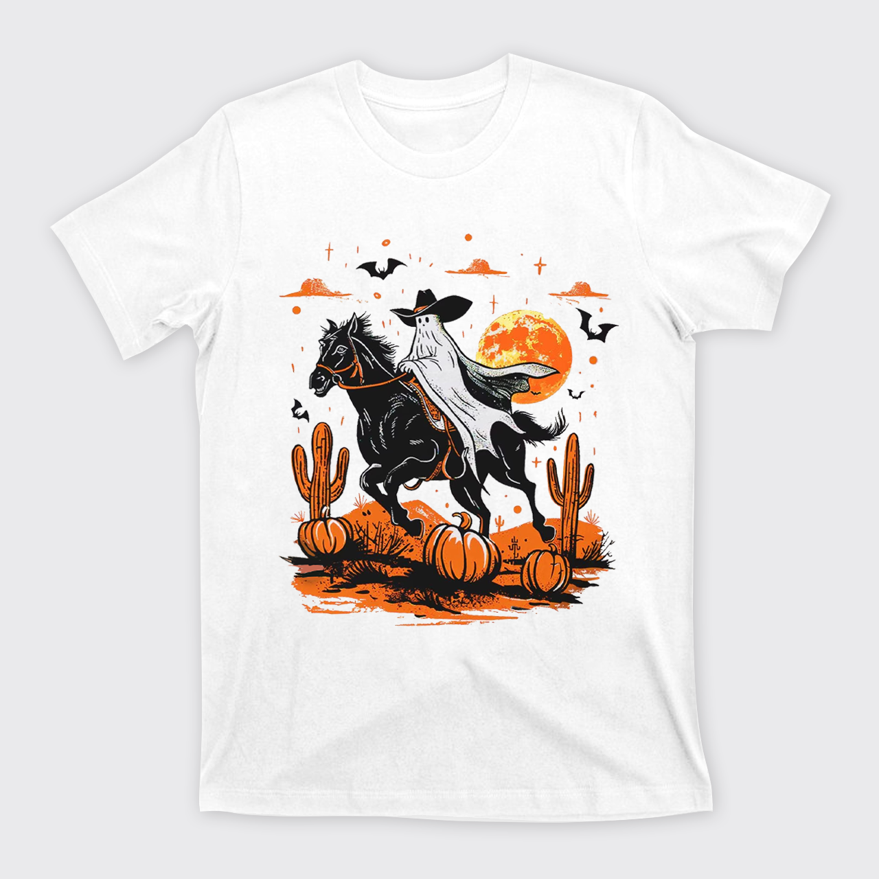 Retro Halloween Ghost Rider T-Shirts