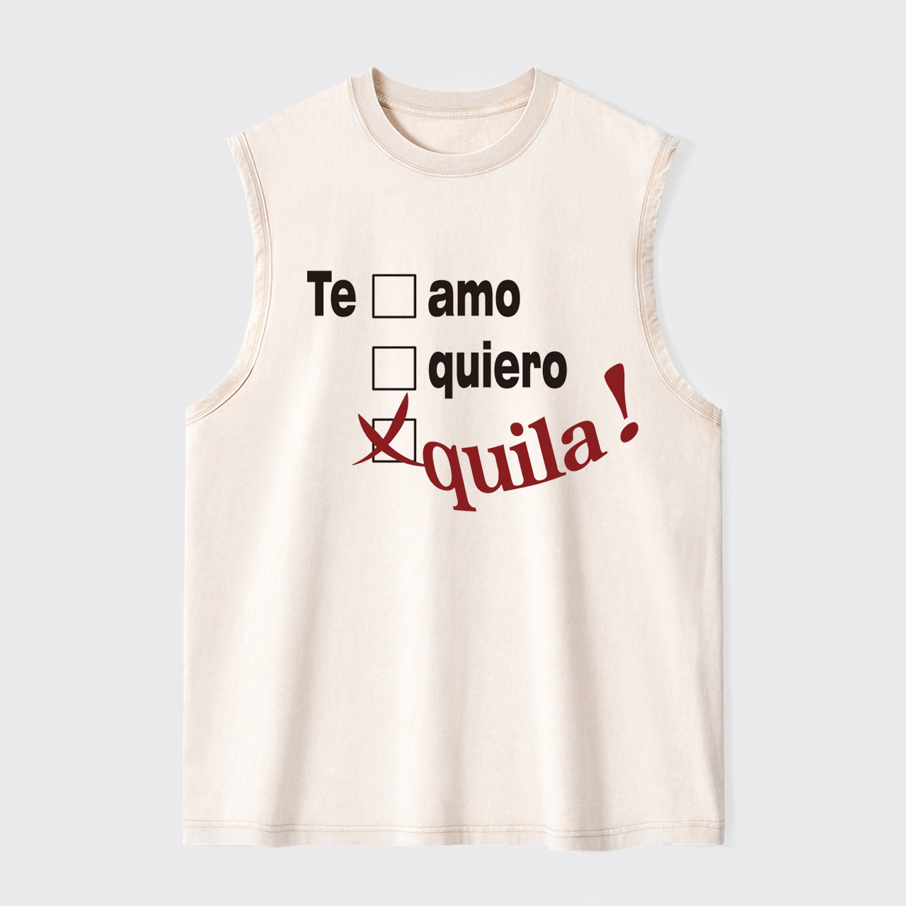 Tequila Lover Washed Tanks