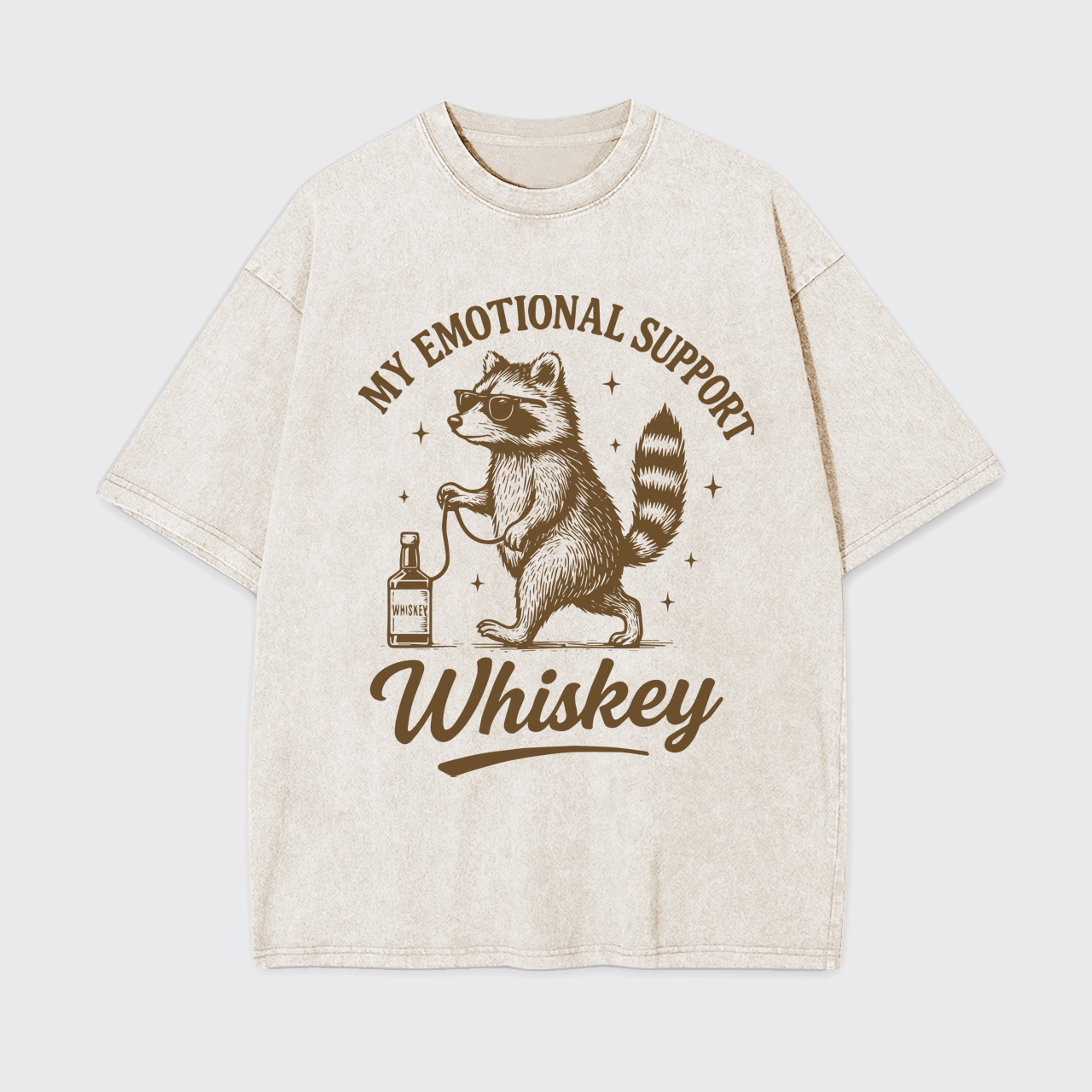 My Emotional Support Whiskey Garment-dye Tees