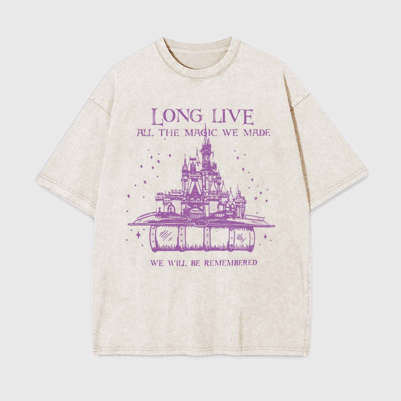 Vintage Long Live We Will Be Remembered Garment-dye Tees