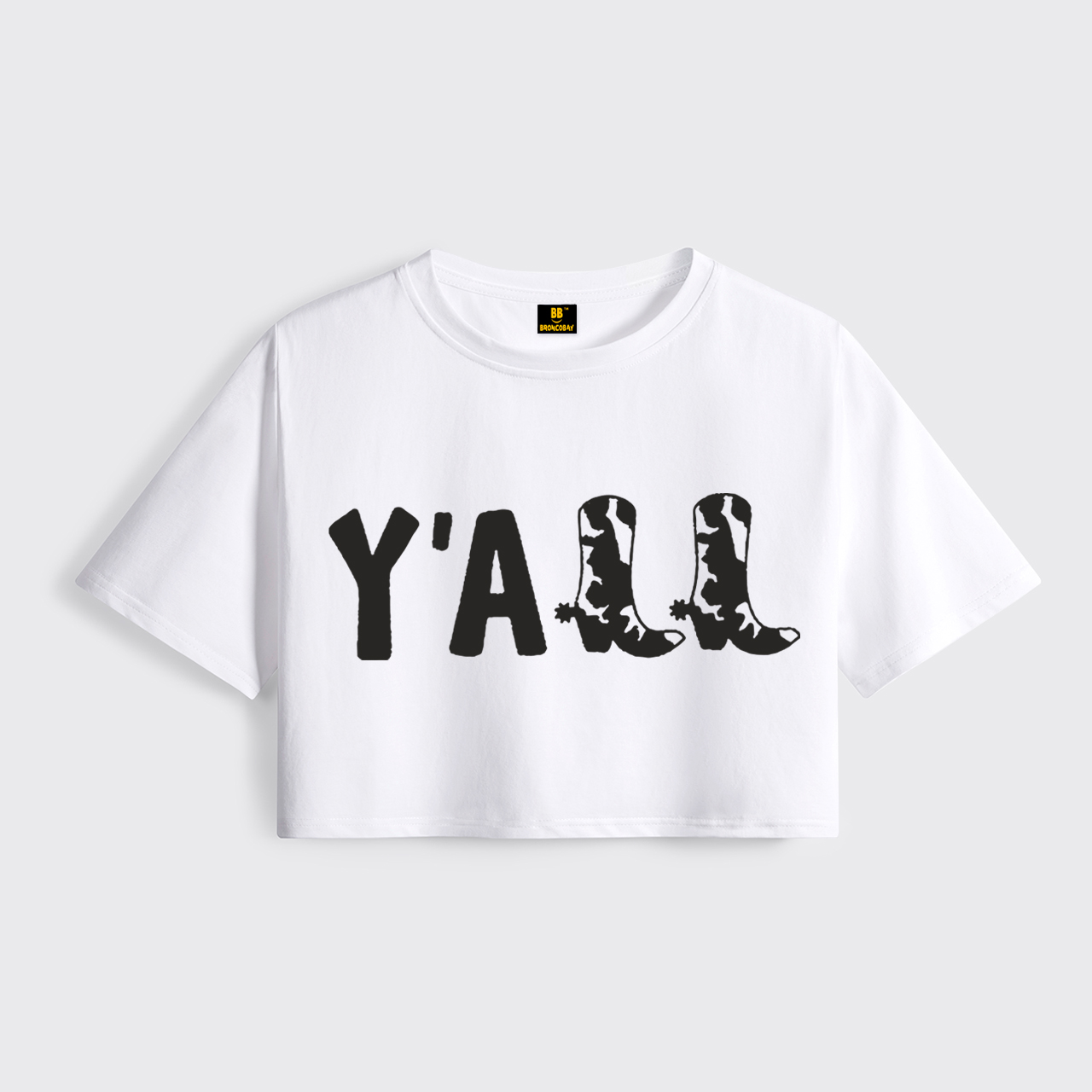 Y'all Boots Cropped Boxy Tee