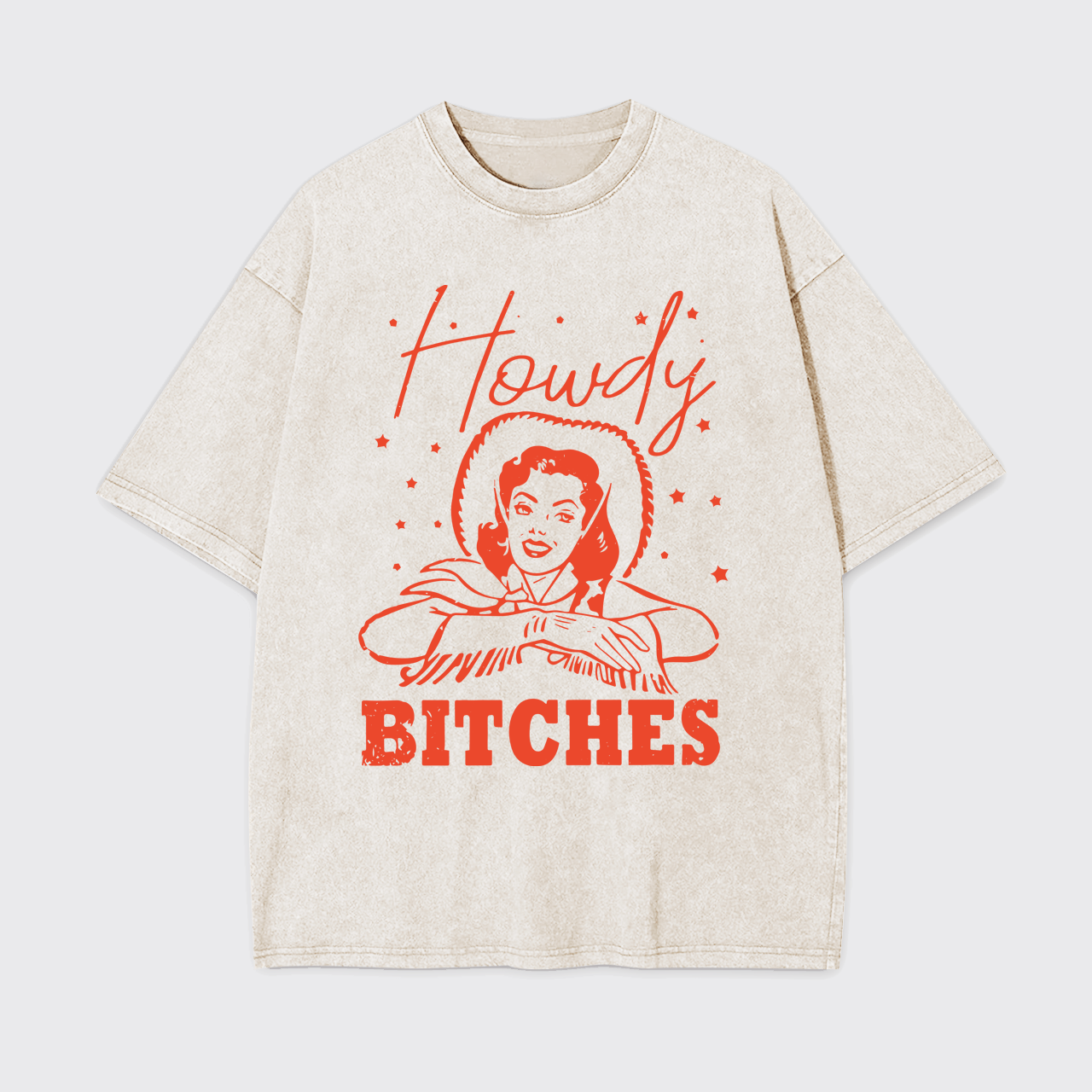 Vintage Howdy Rodeo Western Country Garment-dye Tees