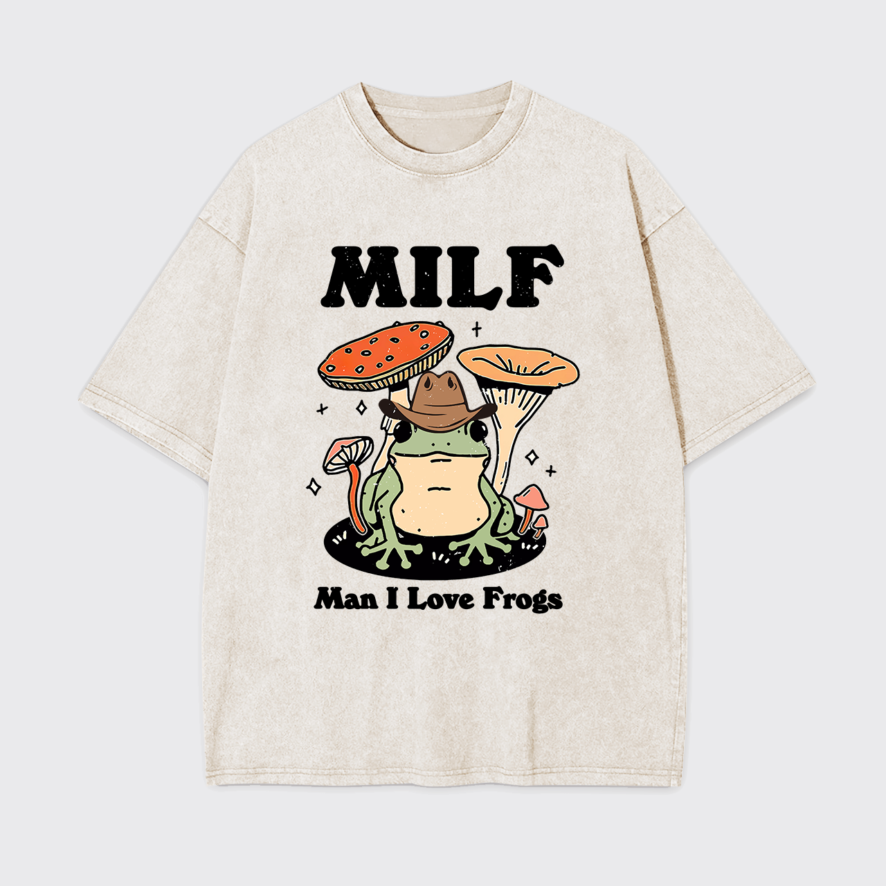 Funny MILF Froggy Garment-dye Tees