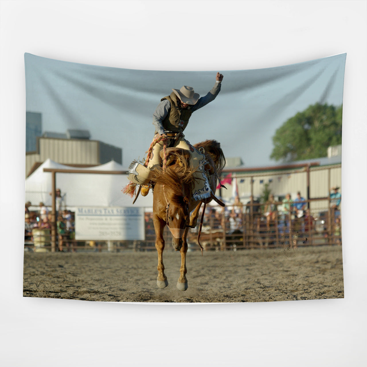 Horse Cowboy Rodeo Tapestry