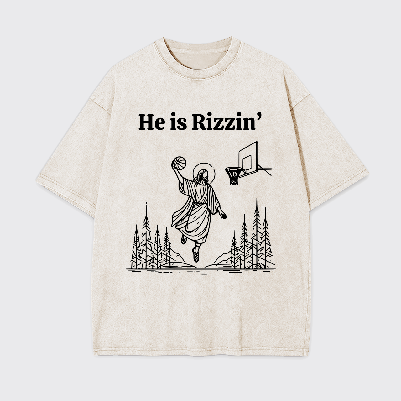 He Is Rizzin' Garment-dye Tees