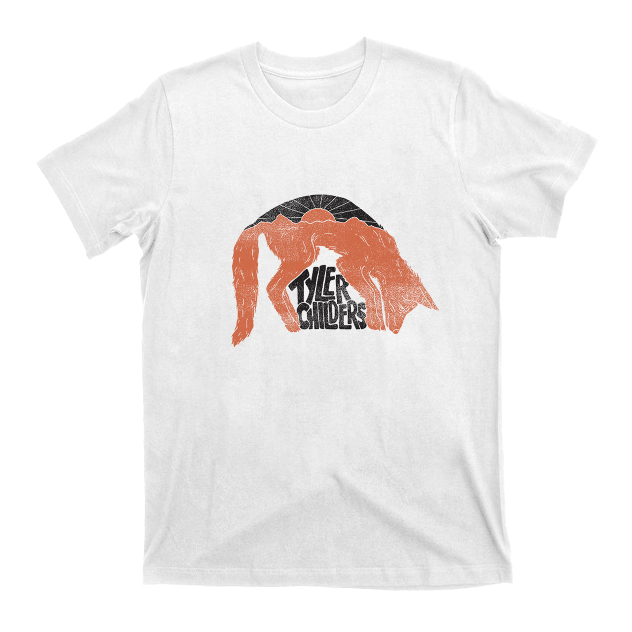 Tyler Childers Sunset and Wolf T-shirt