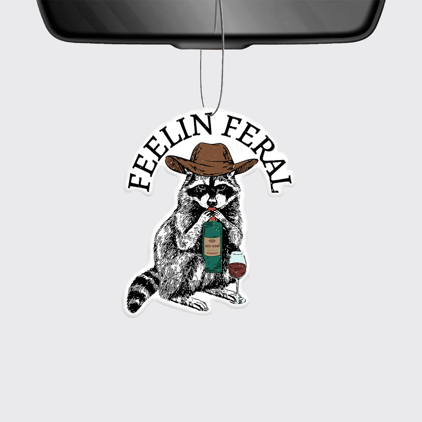 Funny Raccoon Car Air Freshener