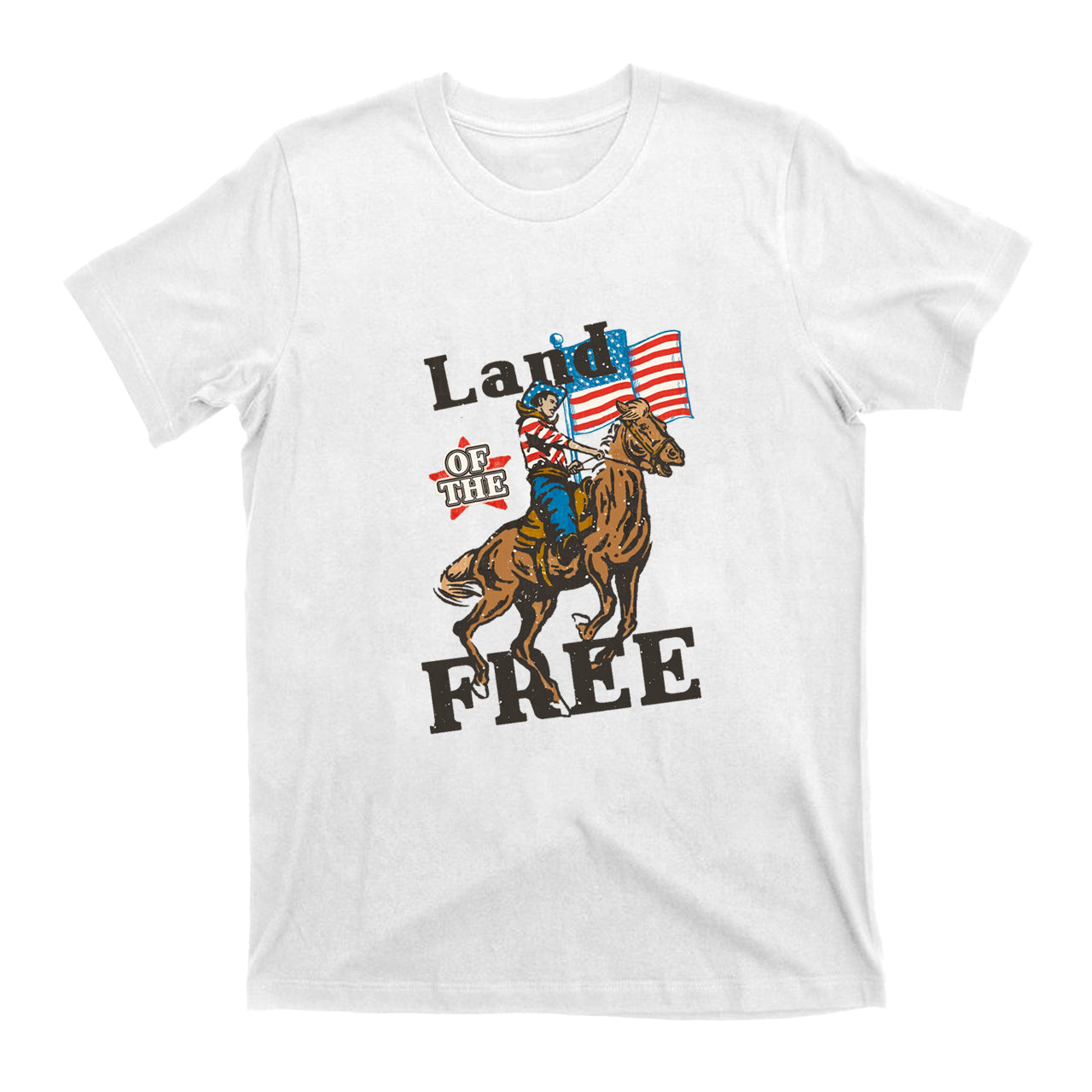Land of the Free Cowboy T-shirt