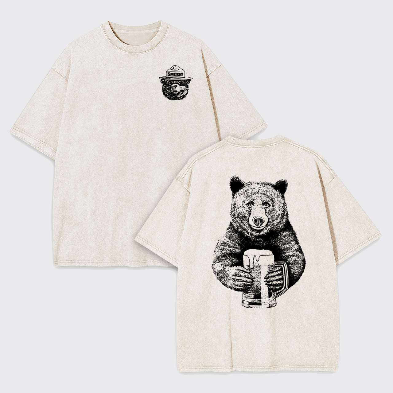 Smokey The Bear Garment-dye Tees