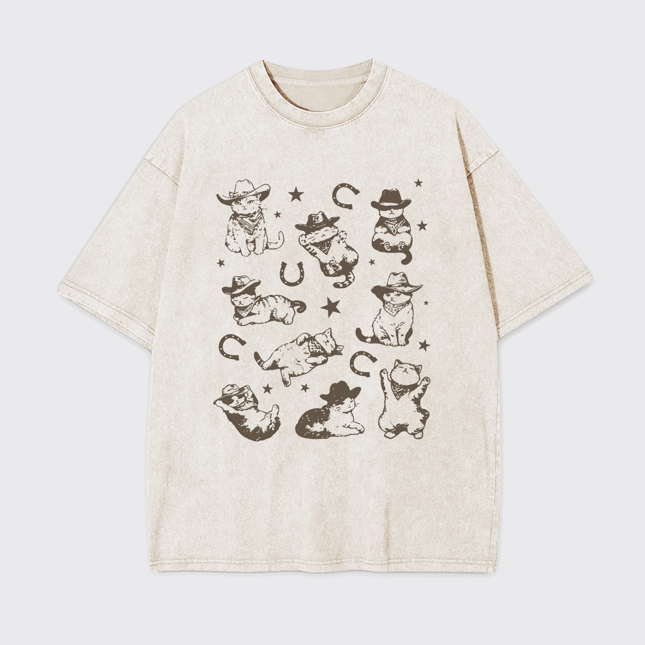 Cowboy Cats And Kittens Garment-dye Tees
